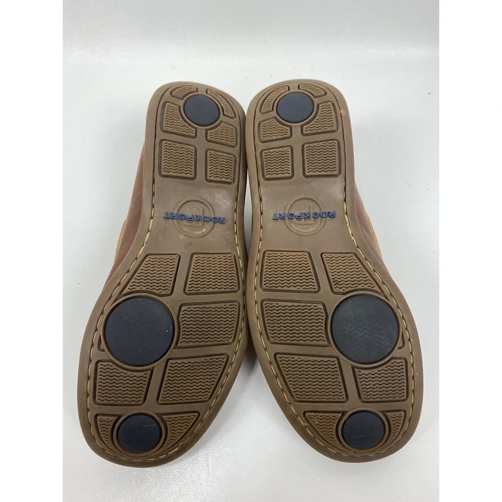 Rockport mens washable boat shoes size 8 M classic tan